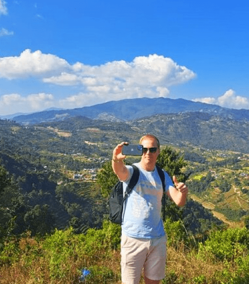 person-travel-mountains-sky